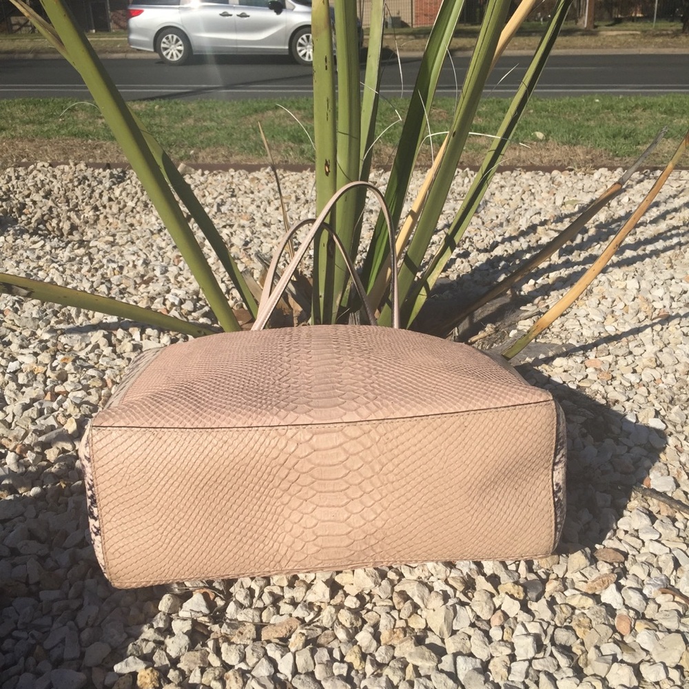 Coach Madison Python Embossed Bonded Tote Bag - image 3